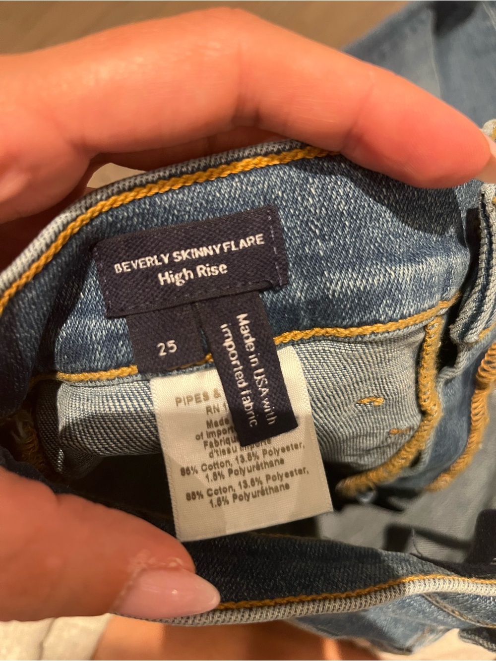 Veronica Beard NWT Beverly Skinny Flair Jeans, size 25 - Picture 5 of 8